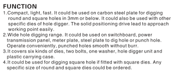 Hydraulic Hole Digger