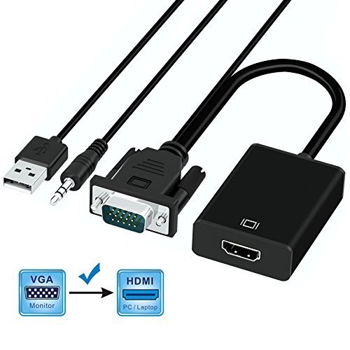 Adattatore VGA A HDMI GANA - Convertitore 1080p Con Audio, Per PC, Laptop, Proiettori - Foto 9