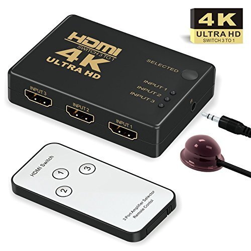 thumbnail image 2 of 3x1 HDMI Mini Switch Selector - 4K, Full HD 1080p, 3D Compatible (Model 301033) 2 of 4