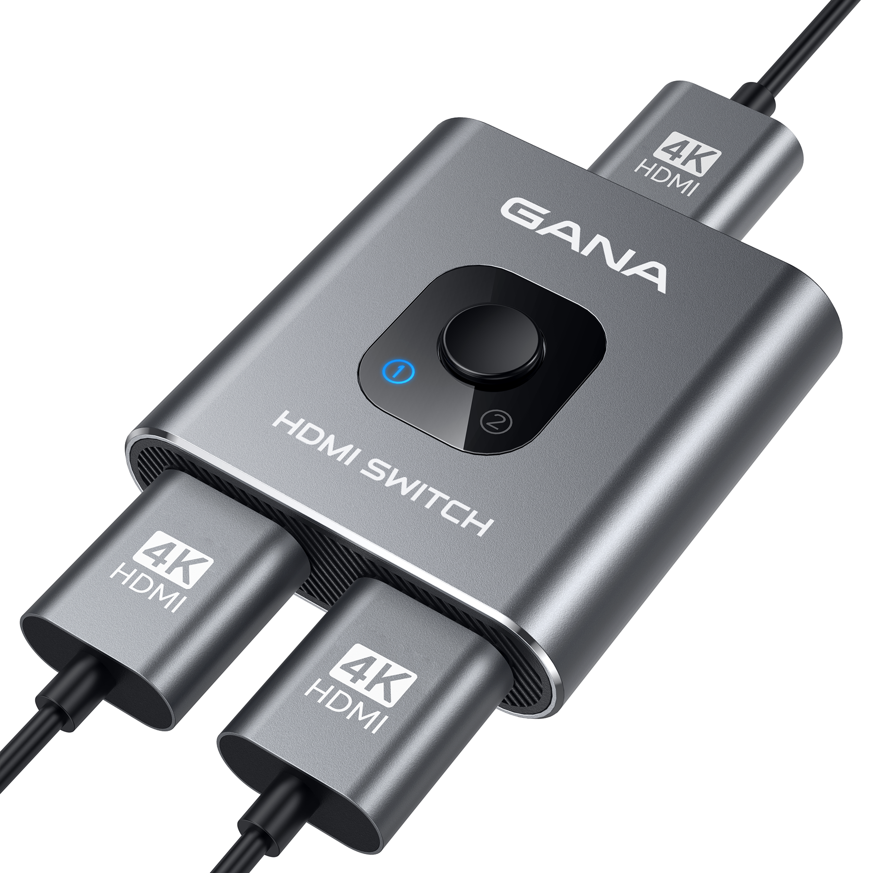 HDMI Switch HDMI Splitter, GANA Aluminum HDMI Switcher