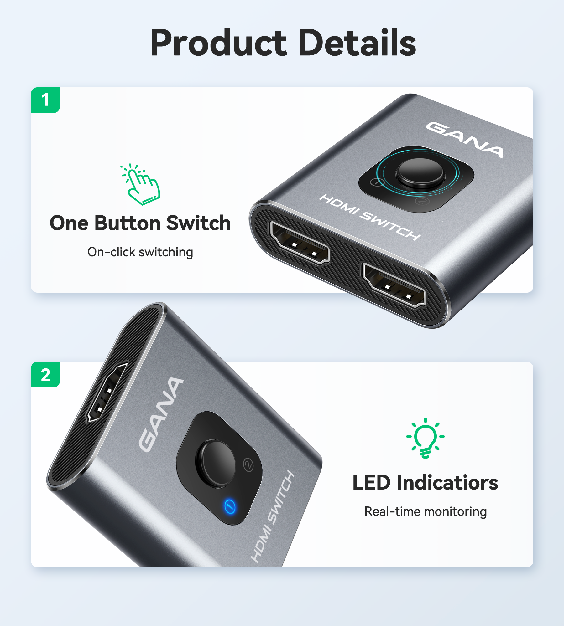 Hdmi Switch 2 In 2 Out