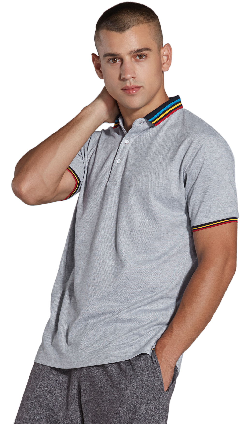Mens Polo T Shirt Short Sleeve Tipped