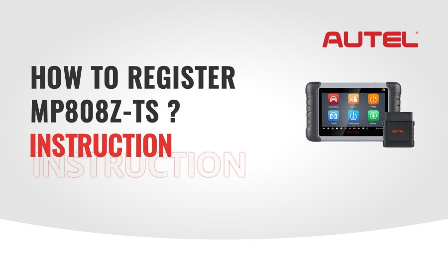 Autel MP808Z-TS Manual: Register, Update, Diagnose, TPMS Sensor