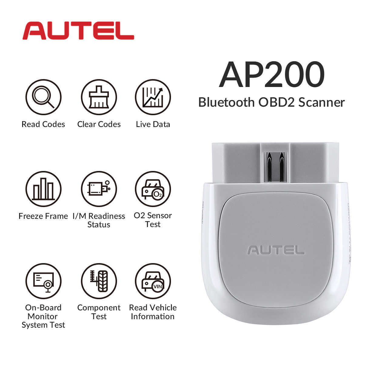AUTEL MaxiAP AP200 車両診断ツール　オーテル　ap200 Autel MaxiAP AP200 Bluetooth Scanner with Full System Diagnoses