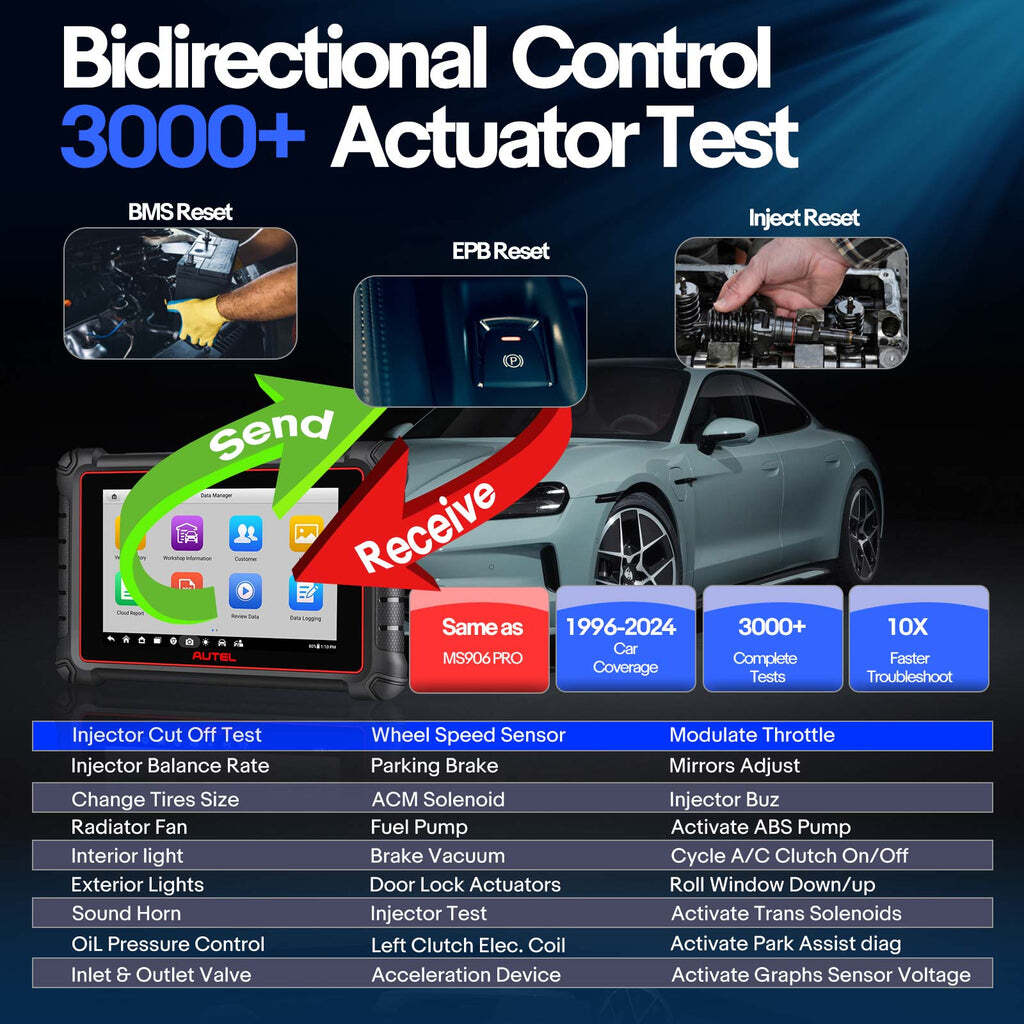[US Ship] 2026 Autel MaxiCOM MK900 All Systems Diagnostic Scanner with Android 11.0 Upgraded of MK808/ MX900