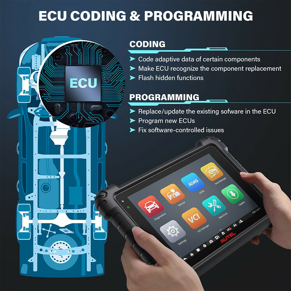 [Ship from US/UK/EU] 2024 Autel MaxiSys MS909 Diagnostic Tablet Support Topology Module Mapping and J2534 ECU Programming (for USA Only)