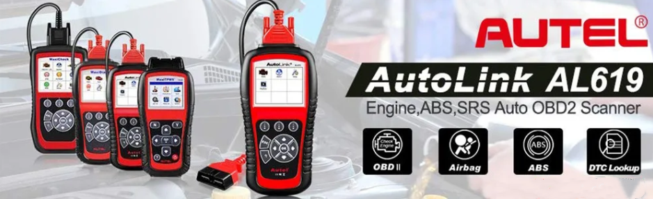 Genuine Autel AutoLink AL619 ABS/ SRS OBDII CAN Diagnostic Tool Global
