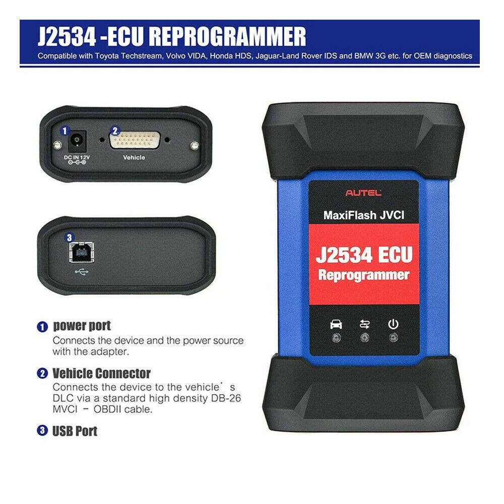しおりimacg4 Autel MaxiFlash JVCI J2534 ECU Programming Device Works with