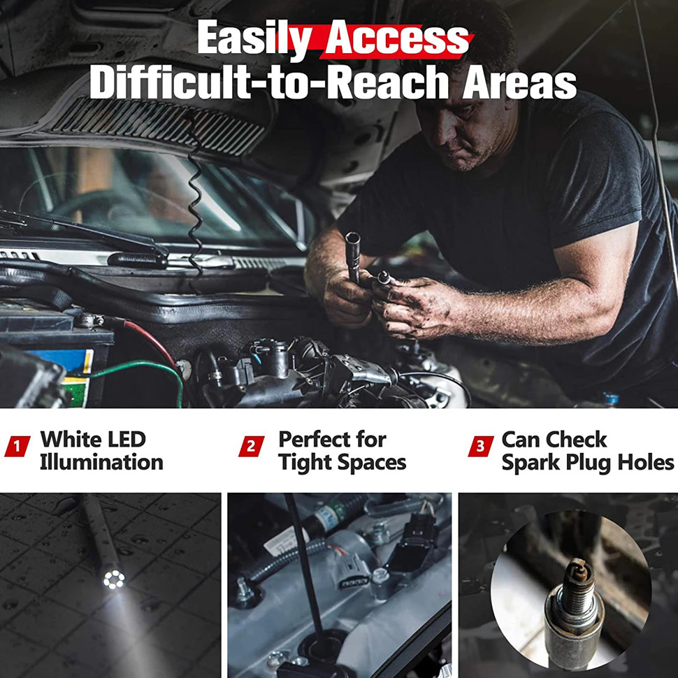 Autel MaxiVideo MV108 HD Digital 8.5mm Inspection Camera For MaxiSys Series/Pro And PC Support Video Inspection