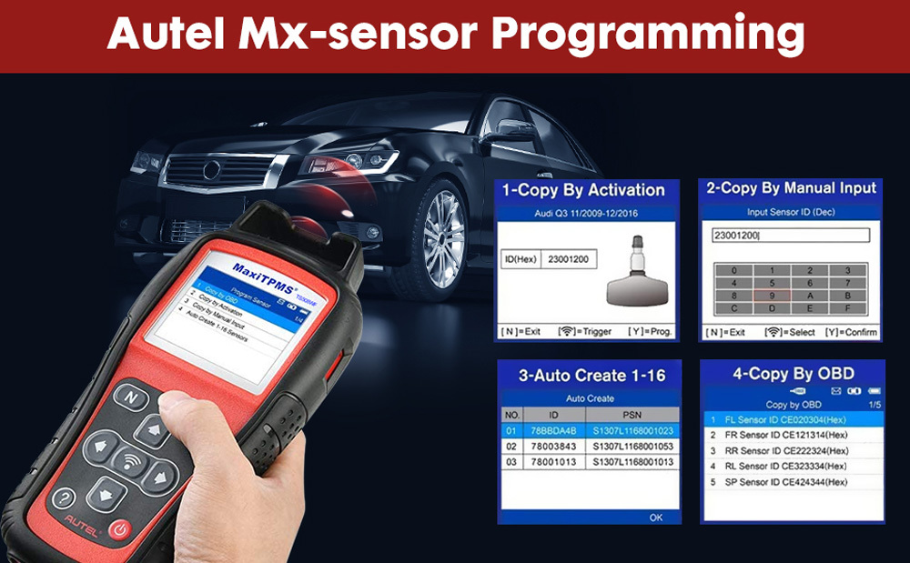 [Ship from US/UK/EU] 2024 Autel MaxiTPMS TS508WF Advanced TPMS Service Tool with WI-FI Updates