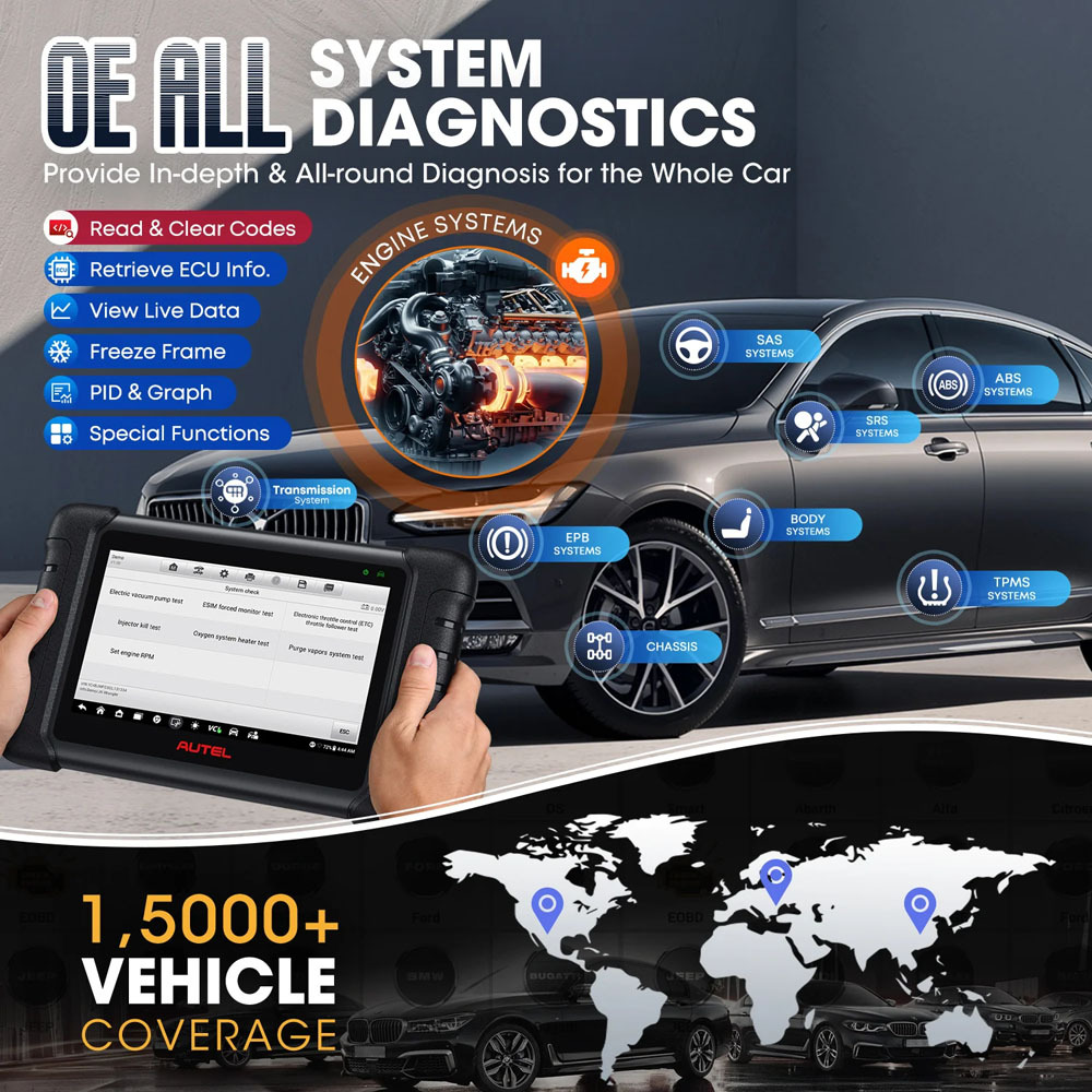 [US/UK/EU Ship] AUTEL MaxiDAS DS808S-BT PRO Full System Diagnostic Tool with Android 11 Operating System Support VAG Guided Functions