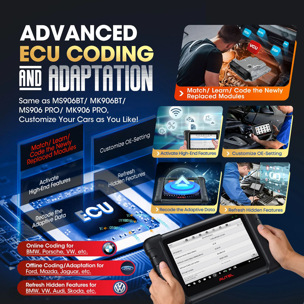 [US/UK/EU Ship] AUTEL MaxiDAS DS808S-BT PRO Full System Diagnostic Tool with Android 11 Operating System Support VAG Guided Functions