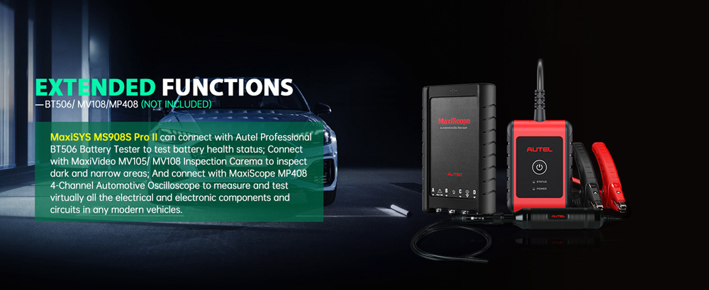 [US/UK/EU Ship] Autel MaxiSys MS908S Pro II with MSOBD2KIT Non-OBDII Adapters Support SCAN VIN and Pre&Post Scan