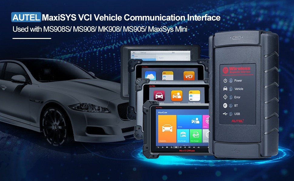 Autel MaxiSYS VCI100 Wireless Bluetooth Interface DLC for MS906BT Autel MaxiSYS VCI100 Wireless Bluetooth Interface DLC for MS906BT