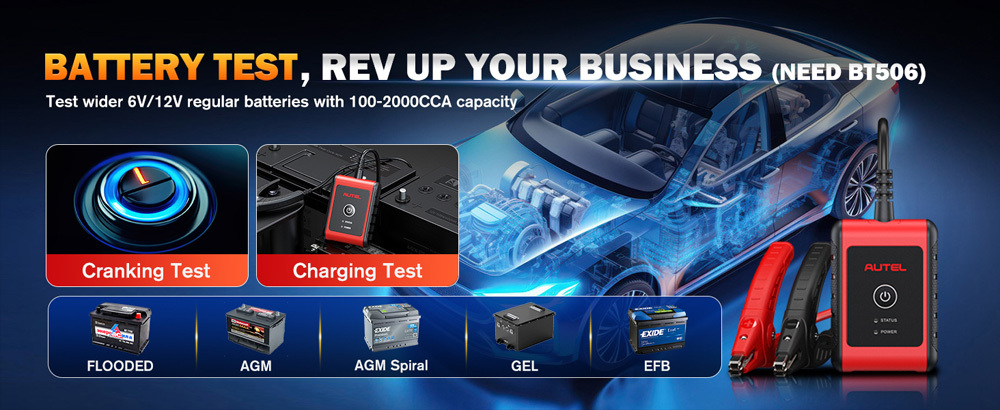 [US Ship] 2026 Autel MaxiCOM MK900-BT MK900BT Automotive Full System Diagnostic Tool Support DoIP/CAN FD and Battery Testing Functions