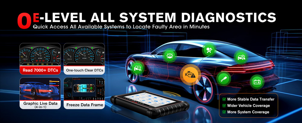 [US Ship] 2026 Autel MaxiCOM MK900-BT MK900BT Automotive Full System Diagnostic Tool Support DoIP/CAN FD and Battery Testing Functions