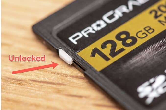 Sd card write protection