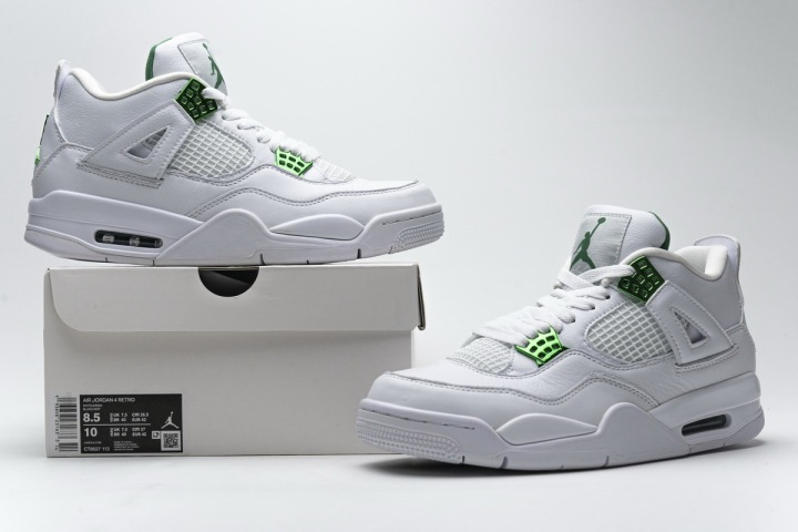 Jordan 4 Metallic Green Reps