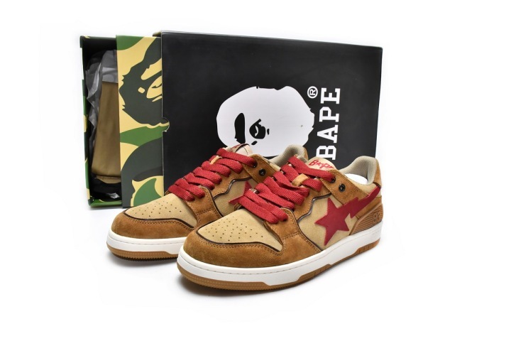 Fake bape sk8 sta brown