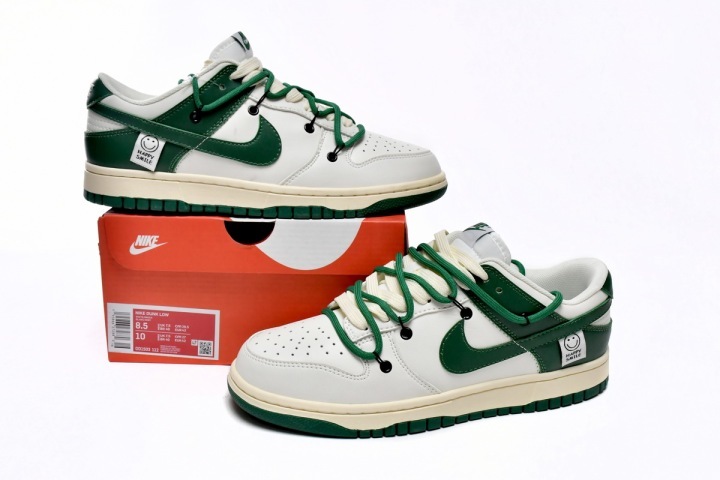 Dunk Low bandage white and green Reps