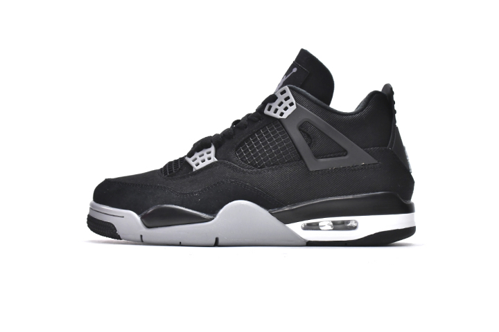 Air Jordan 4 Retro Black Canvas Reps Sneaker DH7138-006