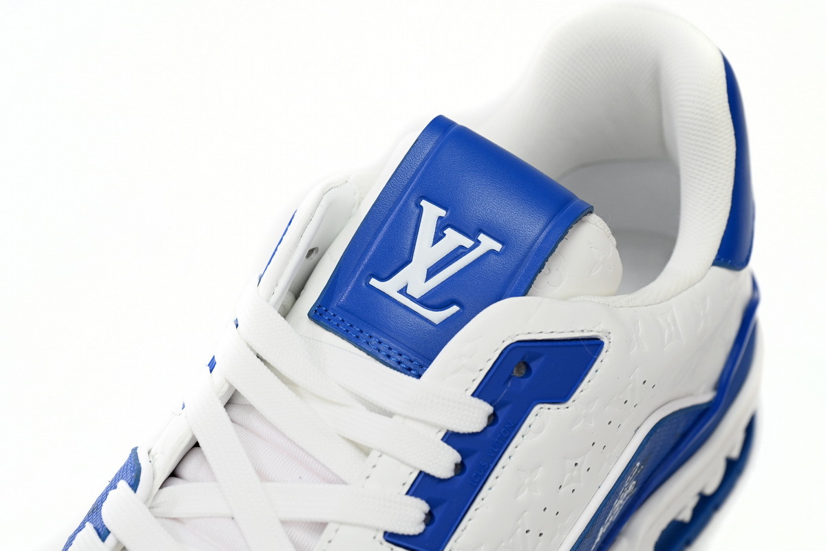 LOUIS VUITTON LV TRAINER '54' WHITE BLUE SNEAKER – Digital-Shoppers