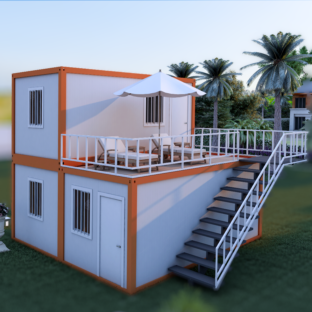 Customized 20/40FT Two-Story Prefabricated /Prefab Modular Steel Container House