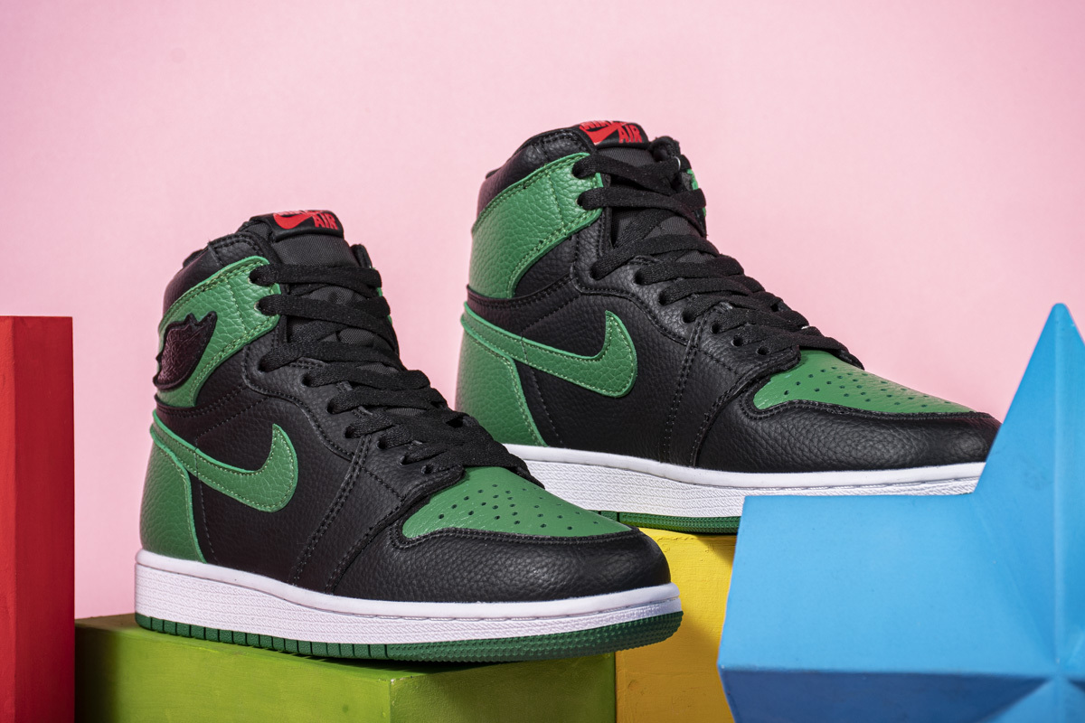 jordan 1 retro high pine green black