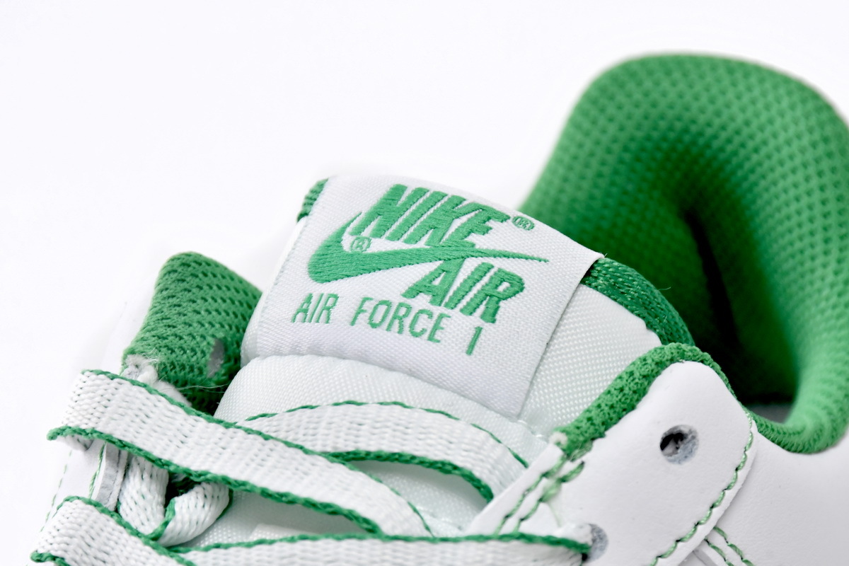 OG Air Force 1 Low Contrast Stitch White Pine Green,CV1724-103