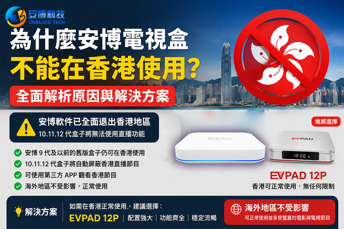 為什麼安博電視盒不能在香港使用？