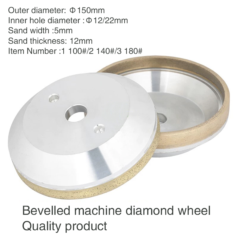 Glass grinding wheel wide edge green bottom red bottom resin wheel bevelling machine diamond wheel resin grinding wheel  