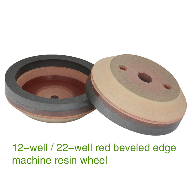 Glass grinding wheel wide edge green bottom red bottom resin wheel bevelling machine diamond wheel resin grinding wheel  
