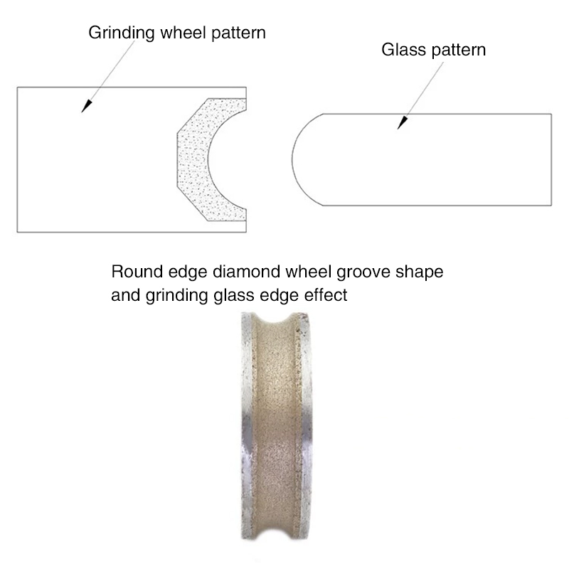 35mm small diameter glass inner hole grinding wheel straight edge Inner hole grinding wheel straight edge round edge diamond sintering wheel  