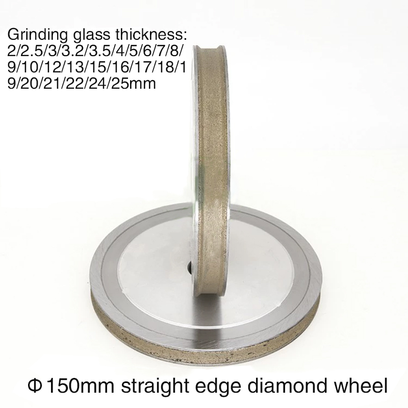 Special-shaped machine grinding wheel 150*22 hole special-shaped straight edge diamond wheel angular chamfered diamond sintered glass grinding wheel  