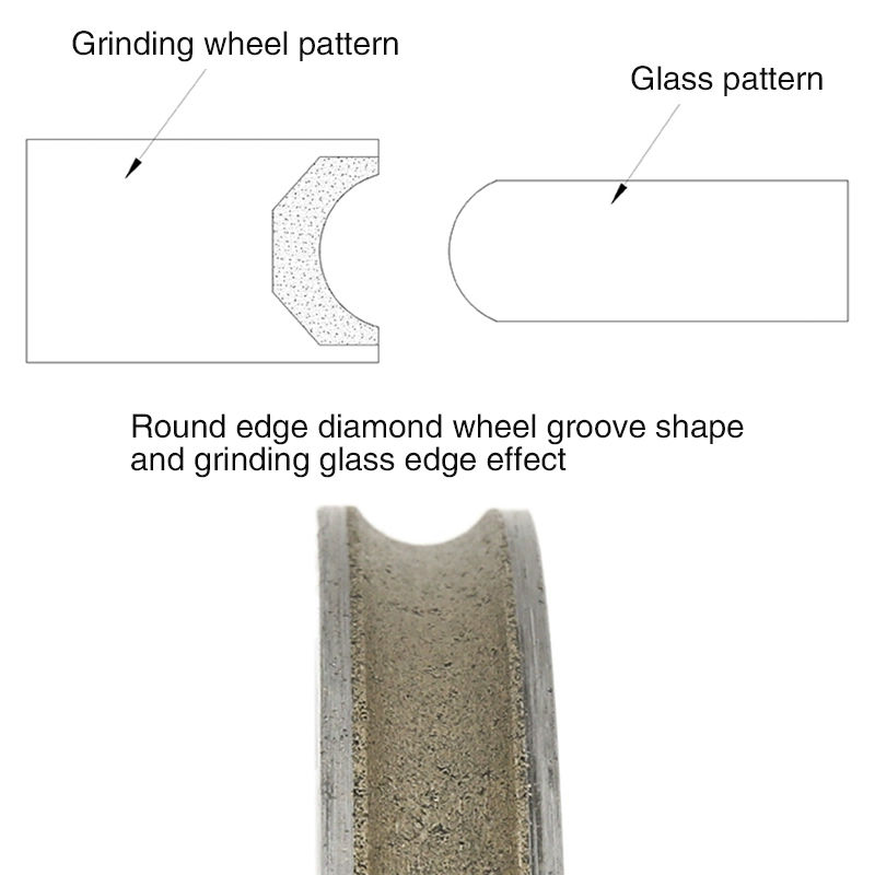 Special-shaped machine grinding wheel 150*22 hole special-shaped straight edge diamond wheel angular chamfered diamond sintered glass grinding wheel  