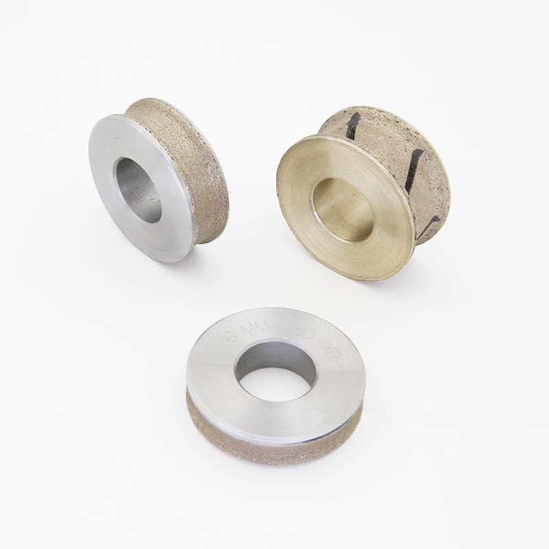 Svelte bronze sintered diamond wheel 50mm special-shaped straight edge diamond wheel trapezoidal groove edge glass inner hole grinding wheel  