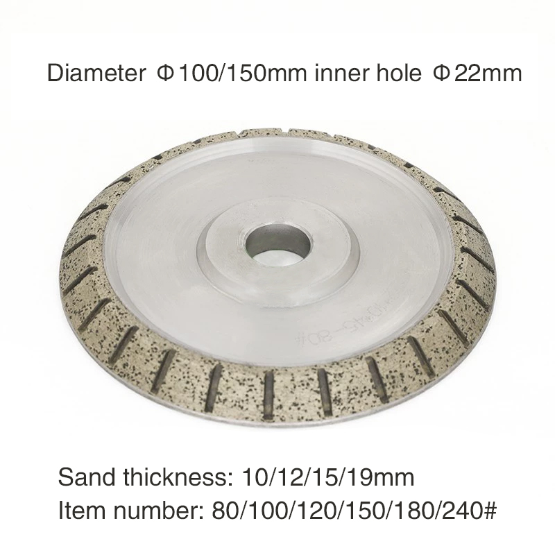45 degree slope diamond wheel glass grinding bevelled wheel 100mm150mm45 degree edge 1321 special-shaped machine rough grinding wheel  