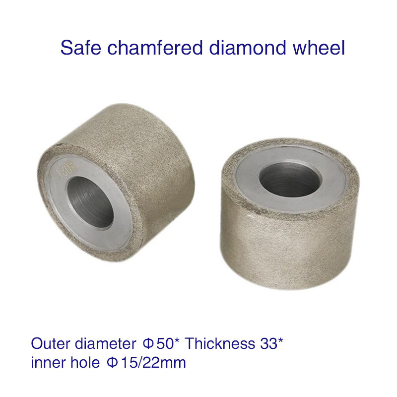 Double side machine safety chamfer diamond wheel 50*33*22mm240# Diamond bronze sintered sand flat edge flat wheel  