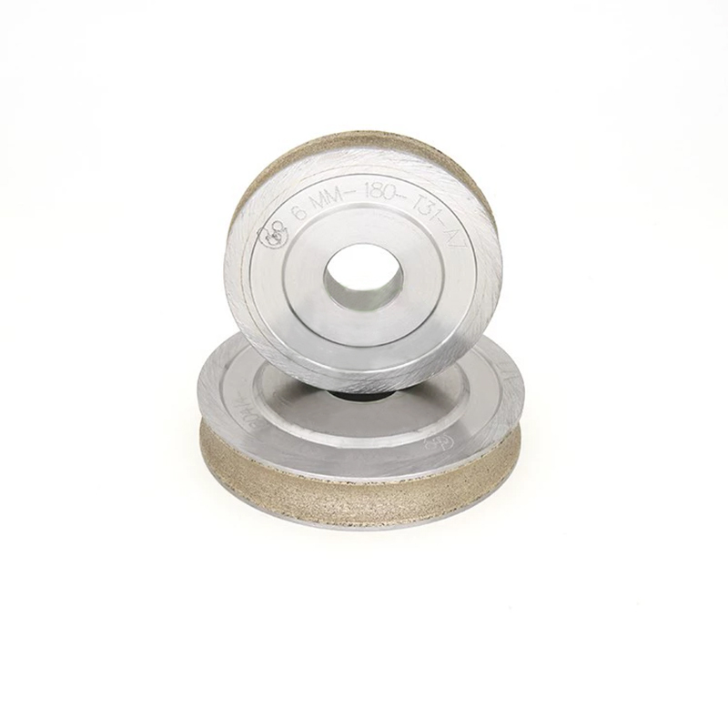 10cm diameter round edge diamond wheel 80mm bronze sintered circular edge diamond wheel glass shaped chamfering machine wheel  