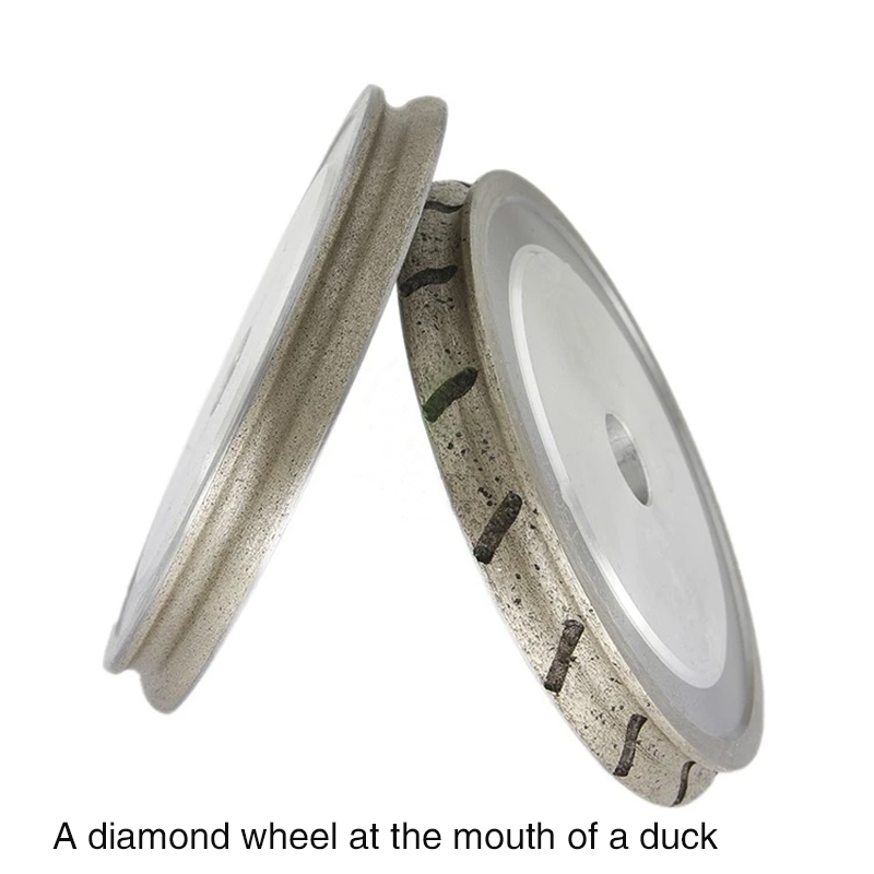 Duck mouth diamond wheel single stage duck edge diamond sintered grinding wheel special-shaped machine glass rough grinding wheel edge grinding wheel  