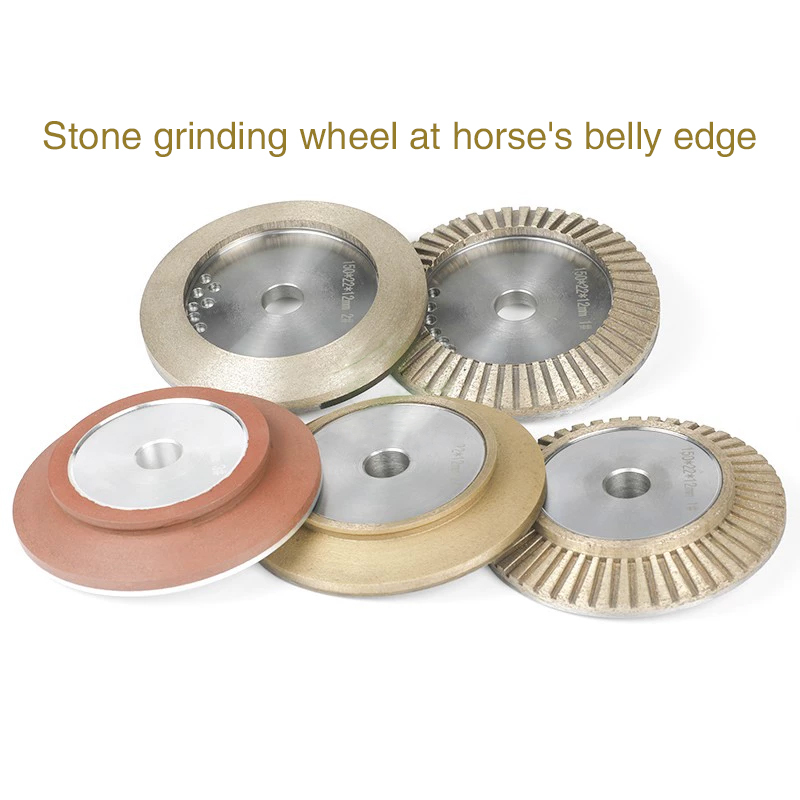 Horse belly edge grinding wheel Stone edging diamond wheel full teeth 1# slope emery wheel 3# fine grinding resin grinding wheel  