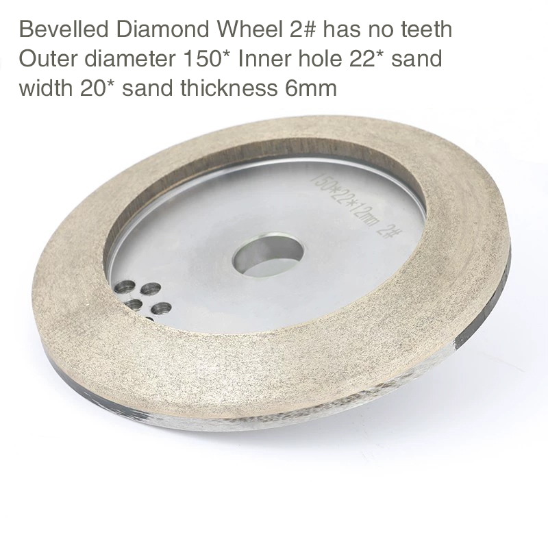 Horse belly edge grinding wheel Stone edging diamond wheel full teeth 1# slope emery wheel 3# fine grinding resin grinding wheel  