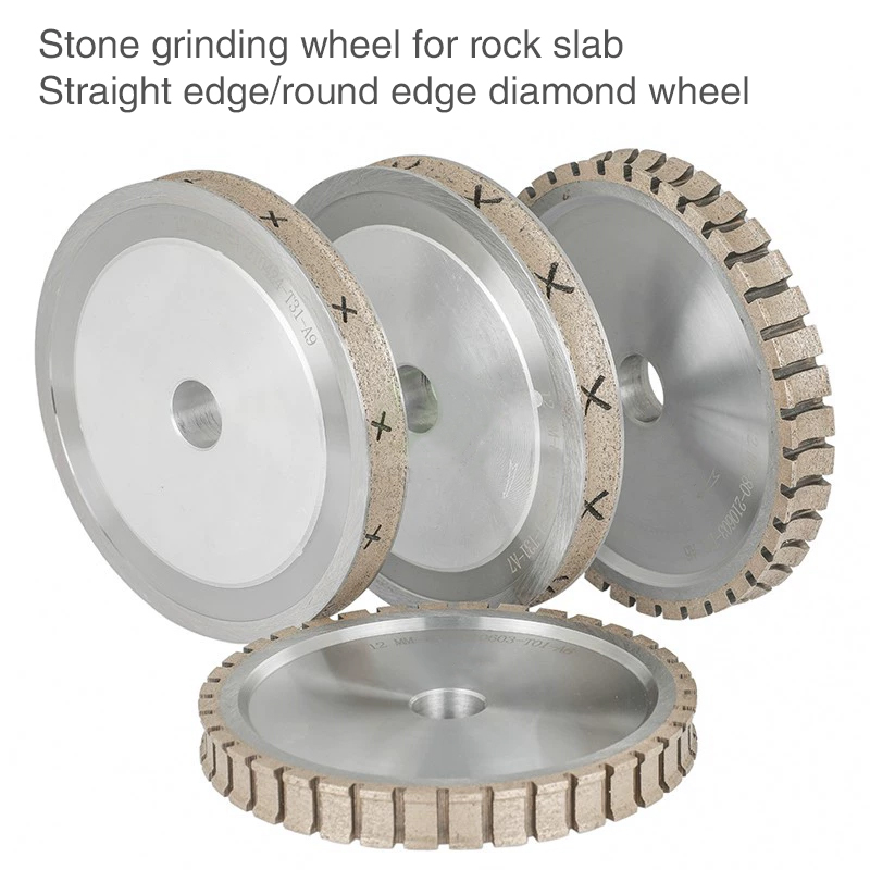 Stone special grinding wheel rock plate edging machine Diamond wheel 12mm with sink coarse sand sharp full tooth grinding wheel  