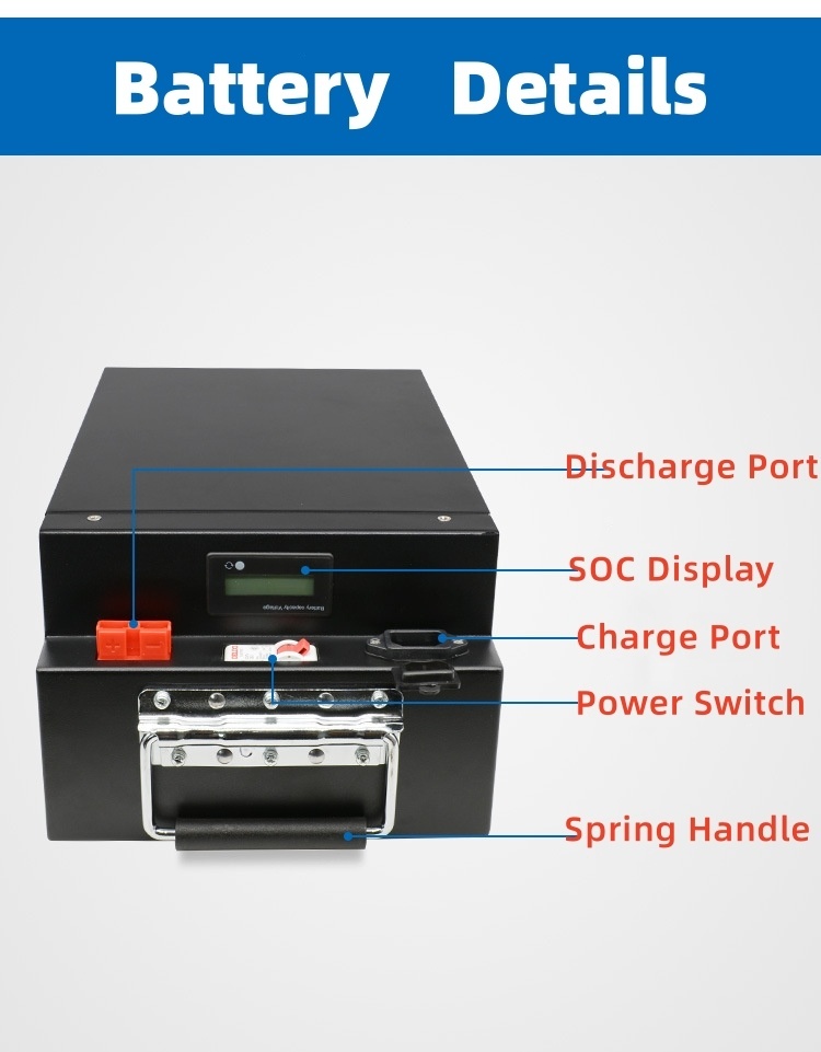 Electric Car Scooter Vehicle Lithium Ion Battery 48V 60V 72V 20ah 30ah 40ah 50ah 100ah 120ah Lithium Power Battery for Electric Bicycle Motorcycle