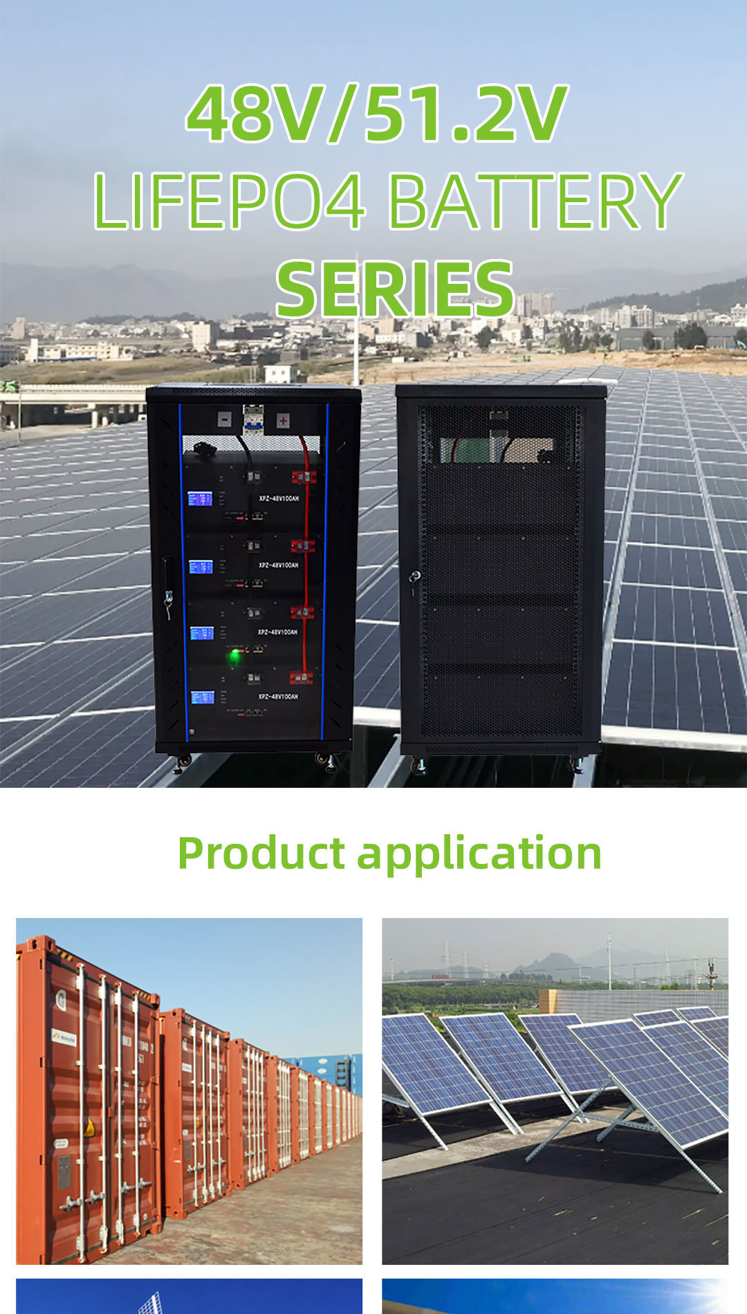 Hot Sale Solar Battery Rack-Mounted Pack 48V 50ah 100ah 150ah 200ah ...