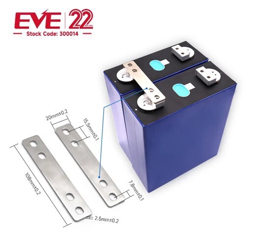 Over 8000 Cycles Prismatic Lithium Ion Battery 3.2v 280Ah LifePo4 Cells For Solar Energy Storage
