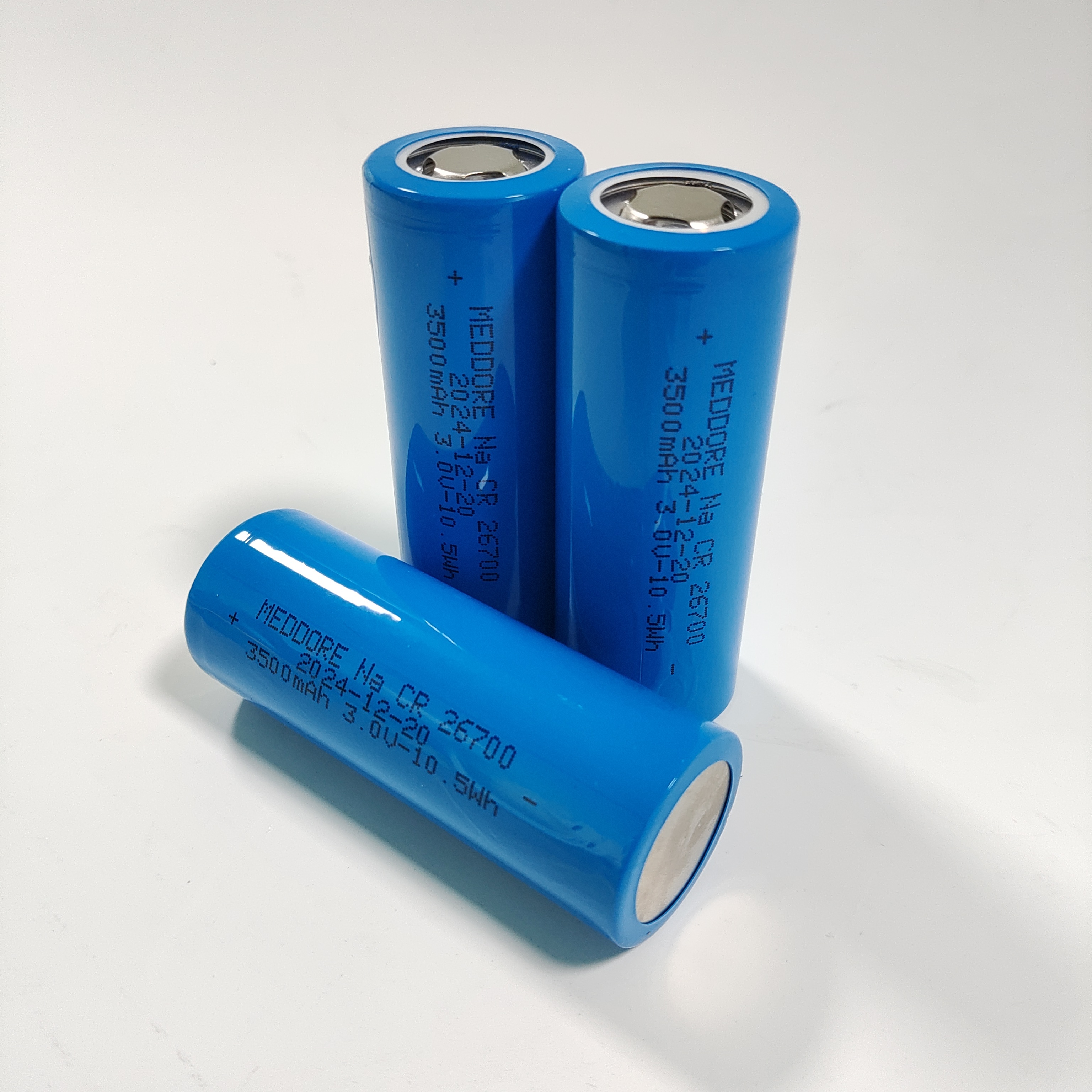 Meddore Na Ion 26700 3.1V 3500mAh 3200mAh  Long Cycles Rechargeable Na Ion Cells Sodium Ion Battery