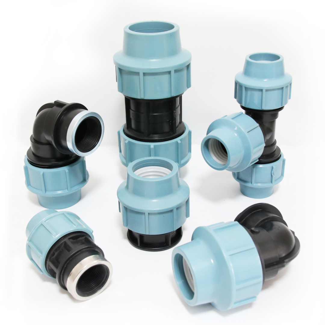 agriculture Irrigation drip system hdpe pipe fittings pp compression