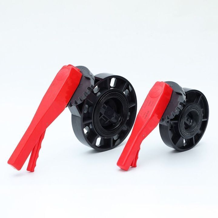 Anti Corrosion Wafer Type Plastic PVC Handle Butterfly Valve For Chemical Industry