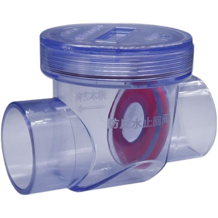 DN40-1 1/2" PVC transparent backwater valve PVC non-return valve